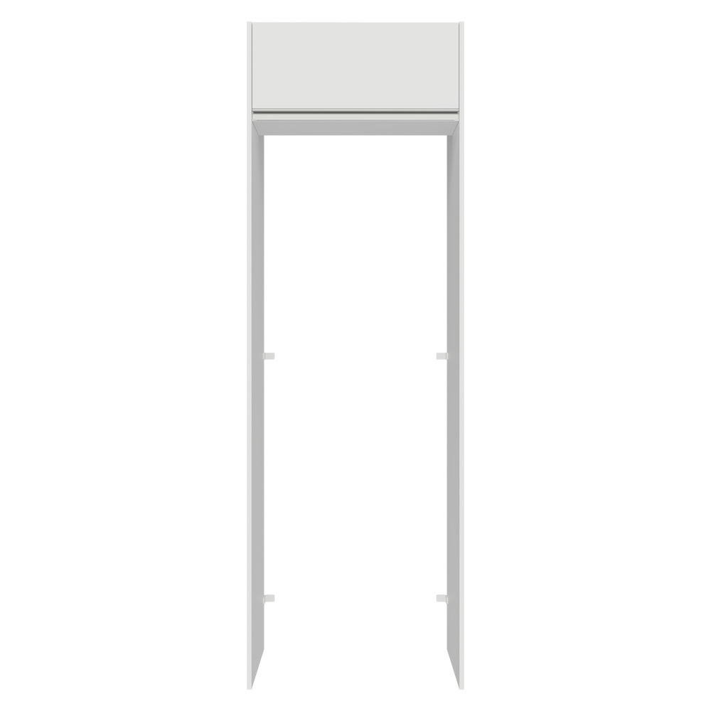 Mueble para empotrar Heladera 73 cm 1 Puerta Abatible Blanco Glamy Madesa