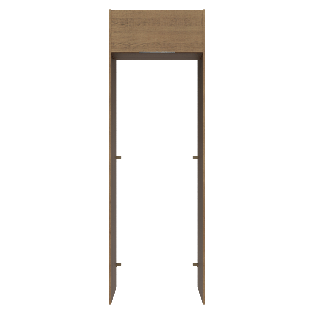 Mueble para empotrar Heladera 73 cm 1 Puerta Abatible Marrón Stella Madesa