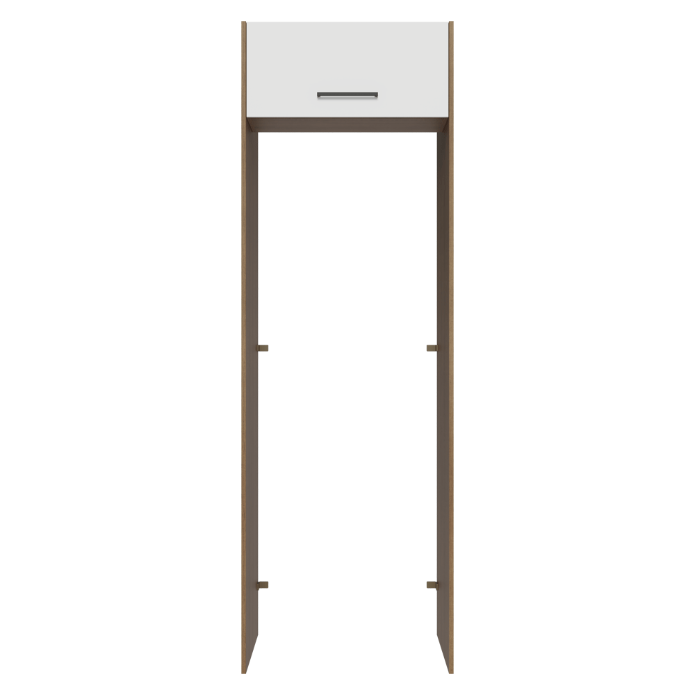 Mueble para empotrar Heladera 73 cm 1 Puerta Abatible Marrón/Blanco Agata Madesa