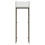 Mueble para empotrar Heladera 73 cm 1 Puerta Abatible Marrón/Blanco Glamy Madesa