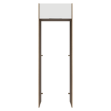 Mueble para empotrar Heladera 73 cm 1 Puerta Abatible Marrón/Blanco Stella Madesa
