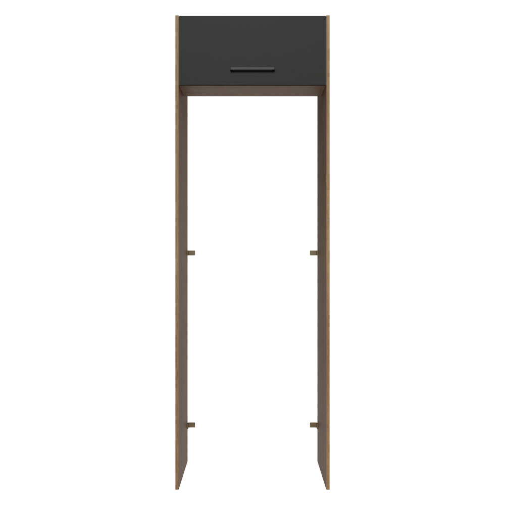 Mueble para empotrar Heladera 73 cm 1 Puerta Abatible Marrón/Negro Agata Madesa