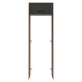 Mueble para empotrar Heladera 73 cm 1 Puerta Abatible Marrón/Negro Agata Madesa