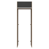 Mueble para empotrar Heladera 73 cm 1 Puerta Abatible Marrón/Negro Glamy Madesa