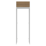 Mueble para empotrar Heladera 73 cm 1 Puerta Abatible Blanco/Marrón Glamy Madesa