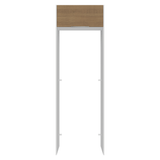Mueble para empotrar Heladera 73 cm 1 Puerta Abatible Blanco/Marrón Stella Madesa