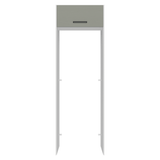 Mueble para empotrar Heladera 73 cm 1 Puerta Abatible Blanco/Gris Agata Madesa