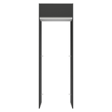 Mueble para empotrar Heladera 73 cm 1 Puerta Abatible Negro/Blanco/Negro Glamy Madesa