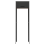 Mueble para empotrar Heladera 73 cm 1 Puerta Abatible Negro/Marrón/Negro Agata Madesa
