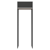 Mueble para empotrar Heladera 73 cm 1 Puerta Abatible Negro/Marrón/Negro Glamy Madesa