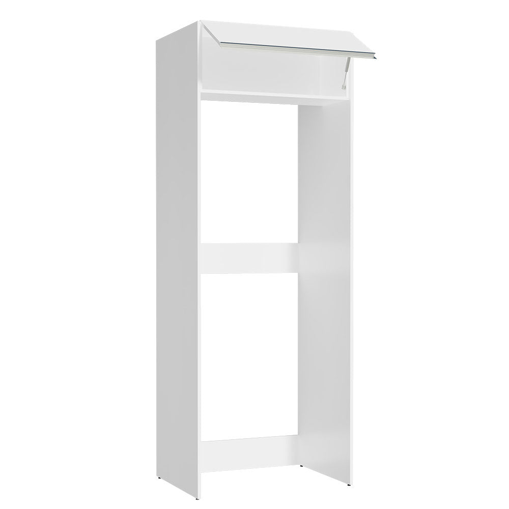 Mueble para empotrar Heladera 83 cm 1 Puerta Rebatible Blanco Glamy Madesa