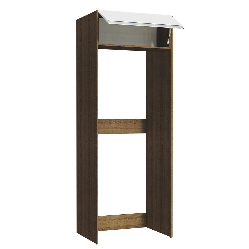 Bajo Mesada Puerta-Refrigerador Madesa Glamy 1 Puerta Rebatible Marrón/Blanco