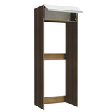 Bajo Mesada Puerta-Refrigerador Madesa Glamy 1 Puerta Rebatible Marrón/Blanco