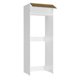 Porta refrigerador Madesa Glamy 1 puerta abatible - Blanco/Marrón
