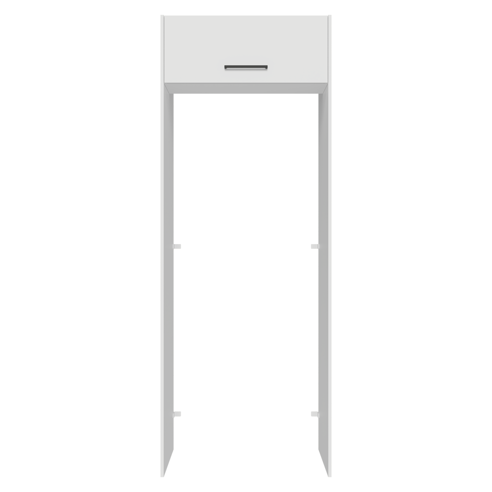 Mueble para empotrar Heladera 83 cm 1 Puerta Rebatible Blanco Agata Madesa