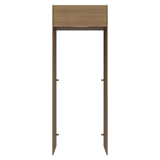 Mueble para empotrar Heladera 83 cm 1 Puerta Rebatible Marrón Stella Madesa