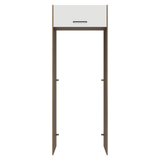Mueble para empotrar Heladera 83 cm 1 Puerta Rebatible Marrón/Blanco Agata Madesa