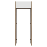 Mueble para empotrar Heladera 83 cm 1 Puerta Rebatible Marrón/Blanco Stella Madesa