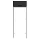 Mueble para empotrar Heladera 83 cm 1 Puerta Rebatible Blanco/Negro Agata Madesa