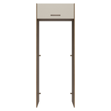 Mueble para empotrar Heladera 83 cm 1 Puerta Rebatible Marrón/Crema Agata Madesa