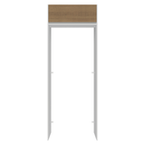 Mueble para empotrar Heladera 83 cm 1 Puerta Abatible Blanco/Marrón Glamy Madesa