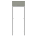 Mueble para empotrar Heladera 83 cm 1 Puerta Rebatible Blanco/Gris Agata Madesa