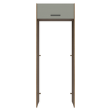Mueble para empotrar Heladera 83 cm 1 Puerta Rebatible Marrón/Gris Agata Madesa
