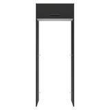 Mueble para empotrar Heladera 83 cm 1 Puerta Rebatible Negro/Blanco/Negro Agata Madesa