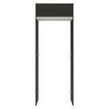Mueble para empotrar Heladera 83 cm 1 Puerta Rebatible Negro/Blanco/Negro Glamy Madesa