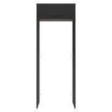 Mueble para empotrar Heladera 83 cm 1 Puerta Rebatible Negro/Marrón/Negro Agata Madesa