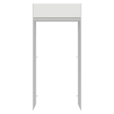 Mueble para empotrar Heladera 103 cm 1 Puerta Abatible Blanco Glamy Madesa