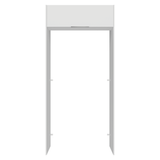 Mueble para empotrar Heladera 103 cm 1 Puerta Abatible Blanco Stella Madesa