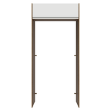 Mueble para empotrar Heladera 103 cm 1 Puerta Abatible Marrón/Blanco Glamy Madesa