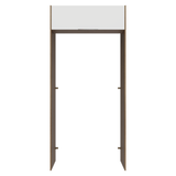 Mueble para empotrar Heladera 103 cm 1 Puerta Abatible Marrón/Blanco Stella Madesa