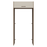 Mueble para empotrar Heladera 103 cm 1 Puerta Abatible Marrón/Crema Agata Madesa