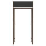 Mueble para empotrar Heladera 103 cm 1 Puerta Abatible Marrón/Negro Glamy Madesa