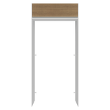 Mueble para empotrar Heladera 103 cm 1 Puerta Abatible Blanco/Marrón Glamy Madesa
