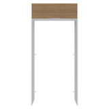 Mueble para empotrar Heladera 103 cm 1 Puerta Abatible Blanco/Marrón Stella Madesa