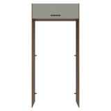 Mueble para empotrar Heladera 103 cm 1 Puerta Abatible Marrón/Gris Agata Madesa