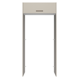 Mueble para empotrar Heladera 103 cm 1 Puerta Abatible Crema/Blanco/Crema Agata Madesa