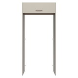 Mueble para empotrar Heladera 103 cm 1 Puerta Abatible Crema/Marrón/Crema Agata Madesa