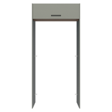 Mueble para empotrar Heladera 103 cm 1 Puerta Abatible Gris/Marrón/Gris Agata Madesa
