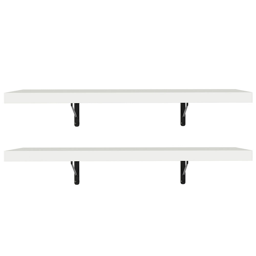 Kit 2 Estantes de Cocina Flotantes 60 cm Blanco Madesa