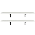 Kit 2 Estantes de Cocina Flotantes 60 cm Blanco Madesa