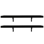 Kit 2 Estantes de Cocina Flotantes 60 cm Negro Madesa