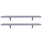 Kit 2 Estantes de Cocina Flotantes 80 cm Gris Madesa
