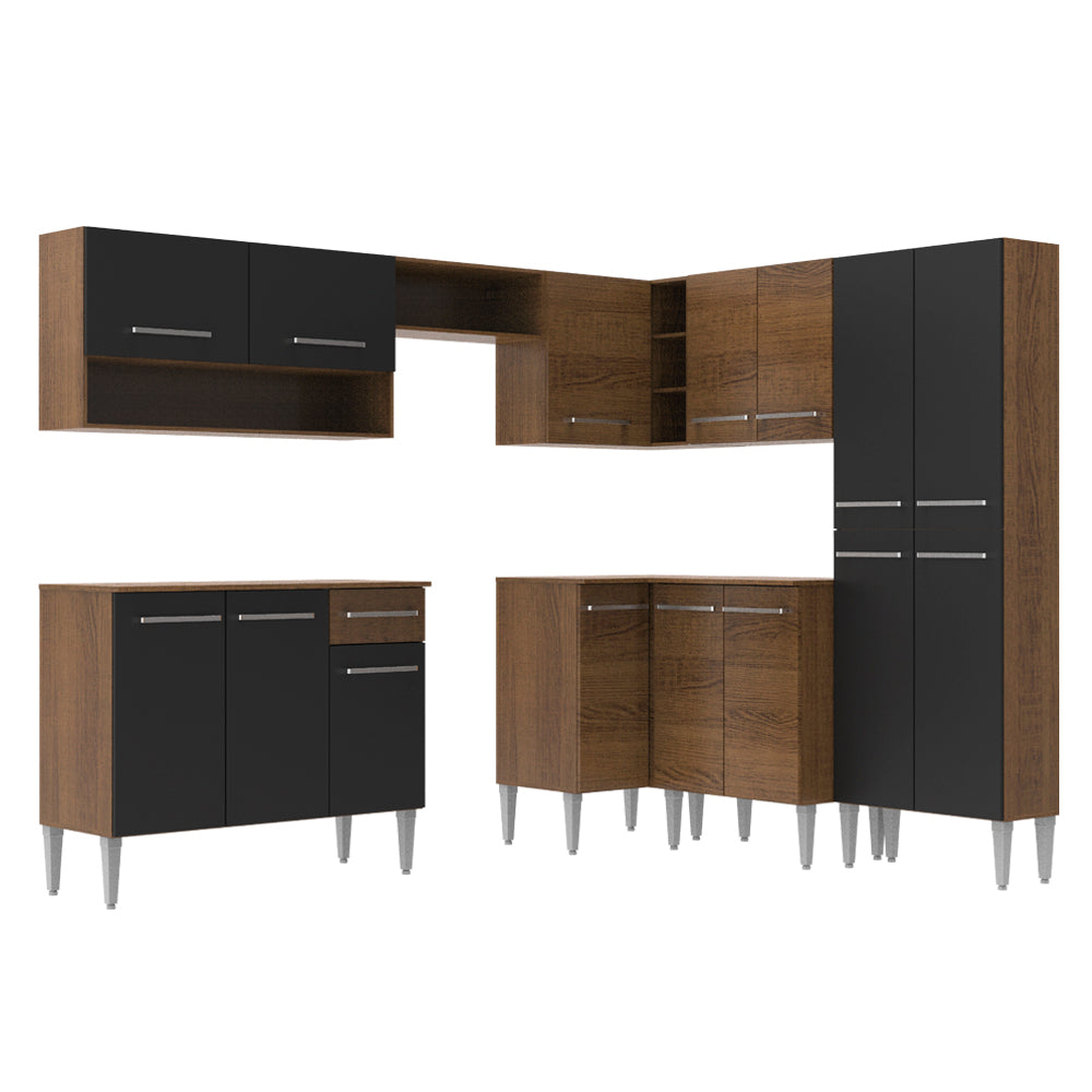 Combo completo de Cocina Esquinera Madesa 417cm Emilly Ice 01