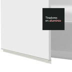 Combo completo de Cocina Esquinera 504 cm 14 Puertas 3 Cajones Sin Mesada Blanco Glamy Madesa