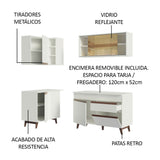 Combo completo de Cocina Esquinera 262 cm Reims Blanco 01