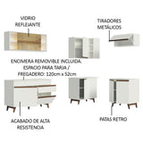 Combo completo de Cocina Esquinera 332cm Reims Blanco 02